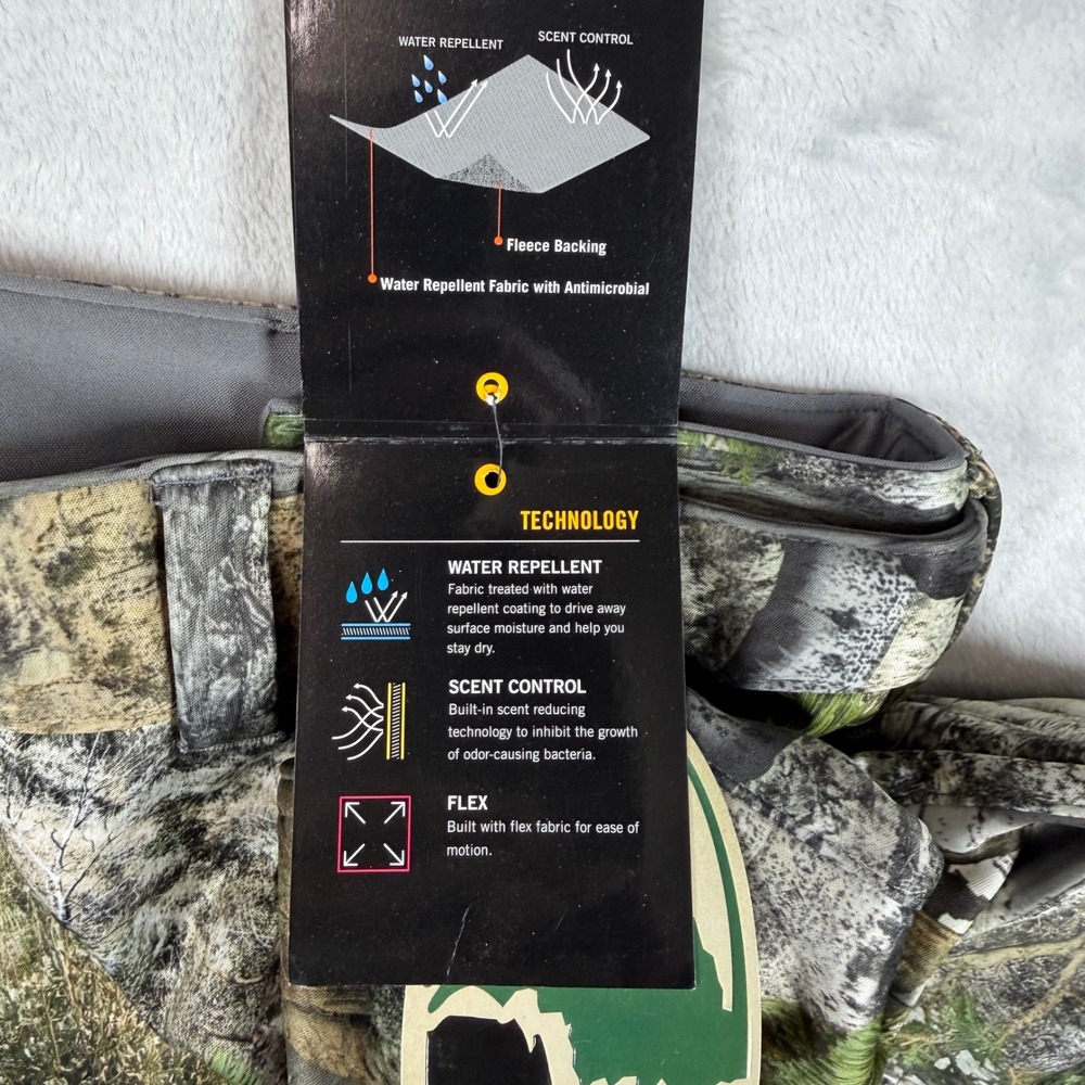 Mossy Oak Mountain Country Techshell Pants Mens XL 40/42 Camo Hunting TP1149 - Picture 4 of 15